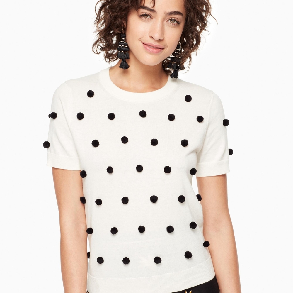 Kate spade pom pom top